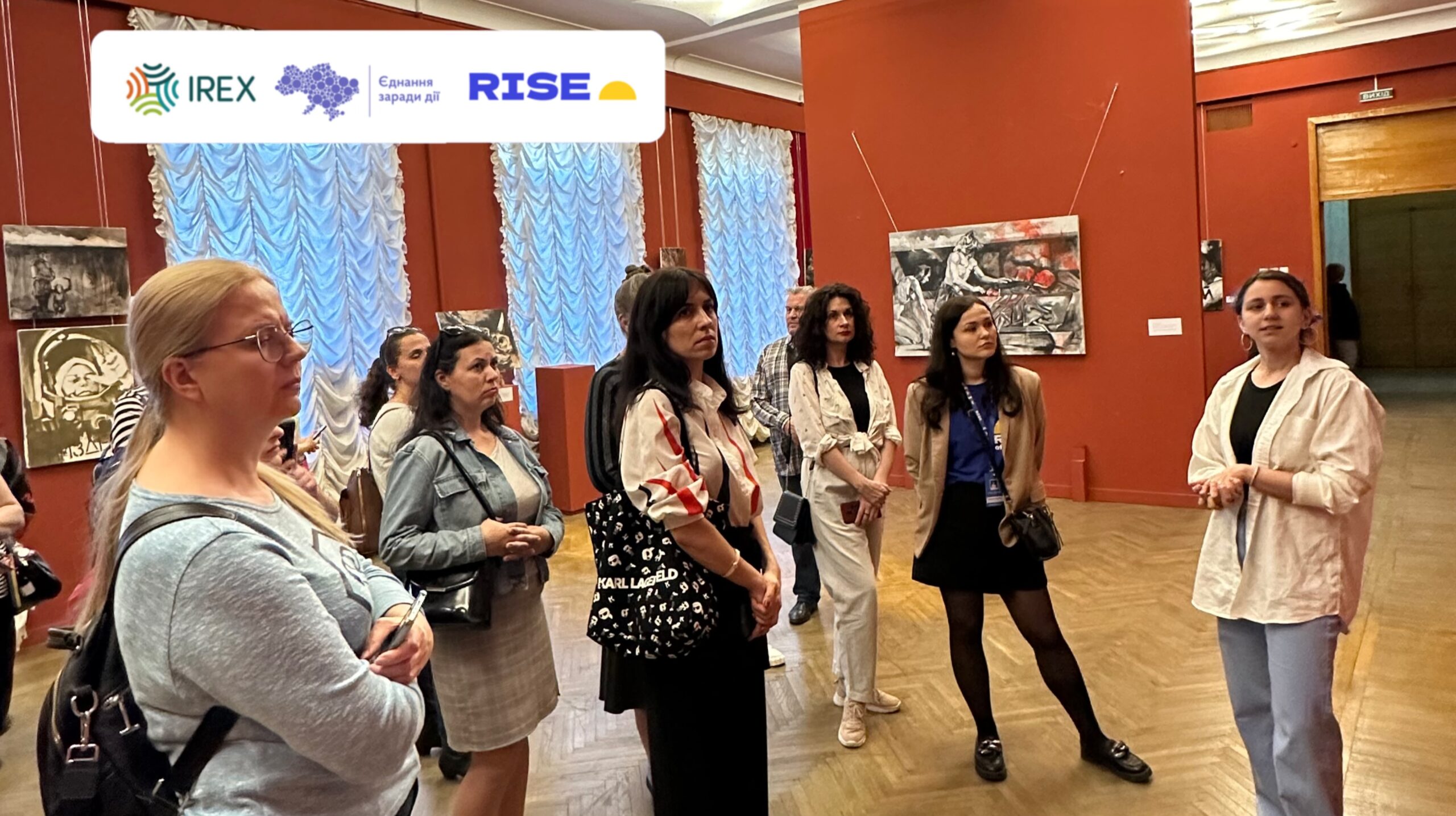 Excursion to the Dnipro Art Museum as part of the «United Voices in Action» program - Rise of Ukraine